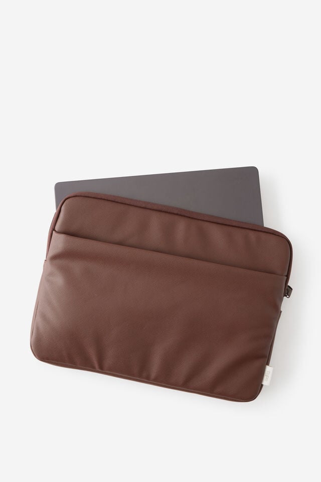 Pro 14 Inch Laptop Case, ESPRESSO SAFFIANO