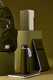 B5 Hard Lined Notetaker Notebook, OLIVE PLAID - example image 2