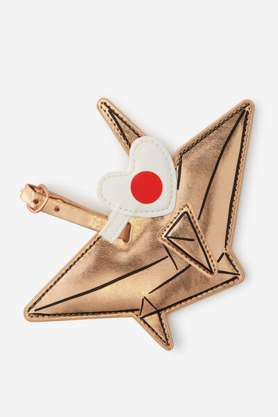 Premium Luggage Tag, PAPER CRANE