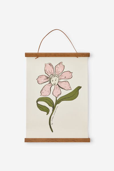 Hanging Wooden Poster Frame, FLOWER GIRL
