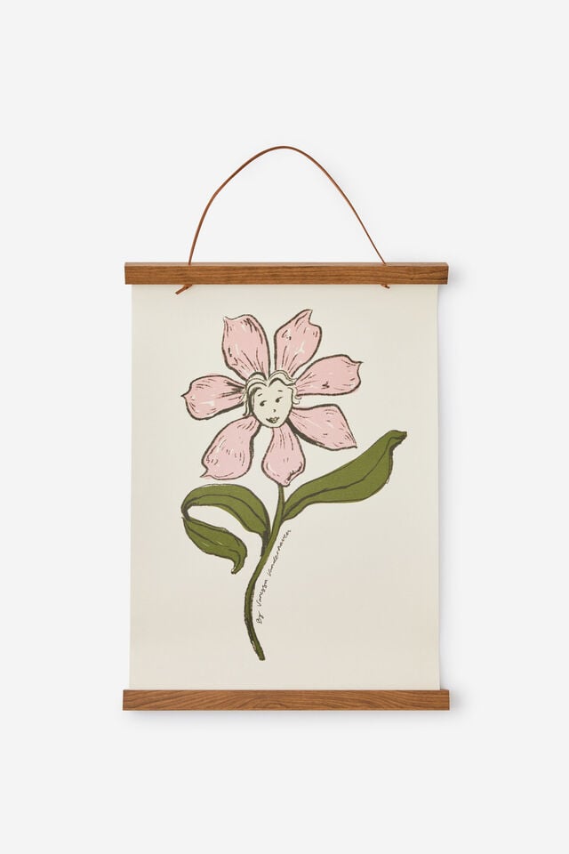 Hanging Wooden Poster Frame, FLOWER GIRL