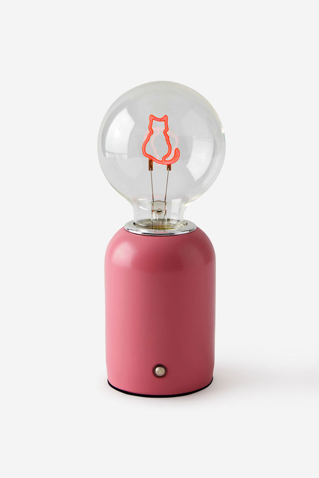 Shaped Filament Bulb Lamp, STRAWBERRY MILK CAT