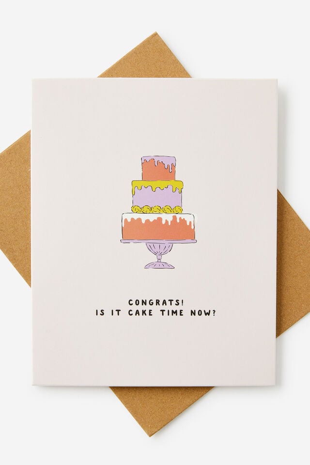 Congratulations Card 2.0, CAKE TIME