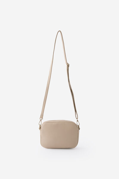 Plush Mini Crossbody, CHAI LATTE