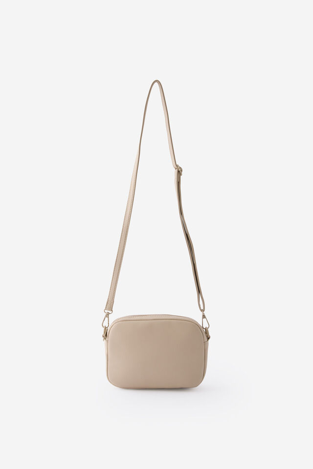 Plush Mini Crossbody, CHAI LATTE