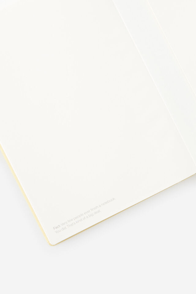 Personalised Metro B5 Hard Lined Notebook, Limoncello