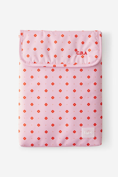 Personalised Mode 14 Inch Laptop Sleeve, RETRO FLORAL