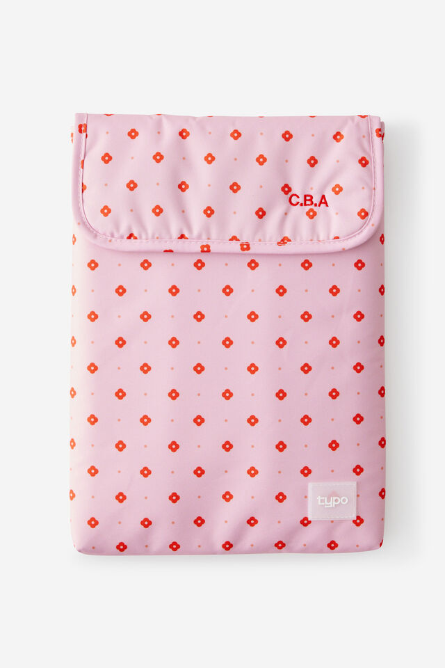Personalised Mode 14 Inch Laptop Sleeve, RETRO FLORAL