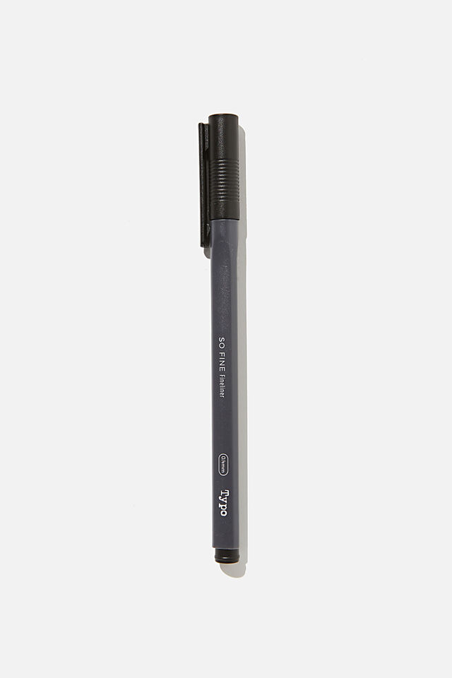So Fine Fineliner Pen, BLACK