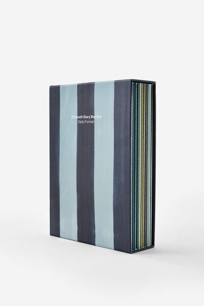 2026 B5 12 Month Box Set, BLUE GREEN STRIPE