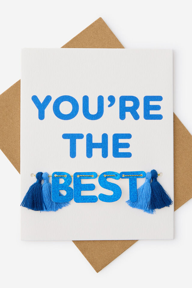 Luxe Tassel Cards, YOU RE THE BEST