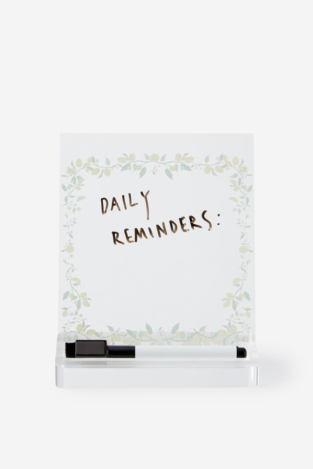 Acrylic Memo Stand, LEMON DITSY