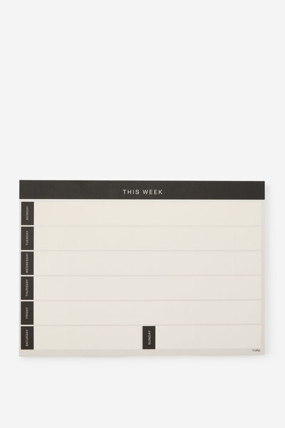 A4 Planner Pad, WEEKLY
