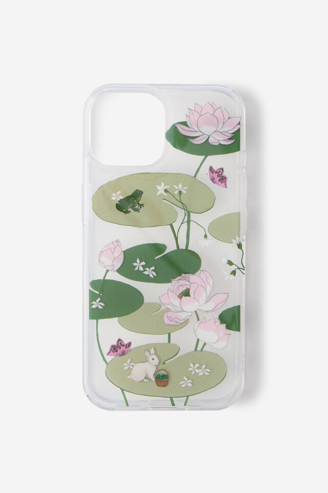 Graphic Phone Case Iphone 13/14/15, LILYPAD / CLEAR