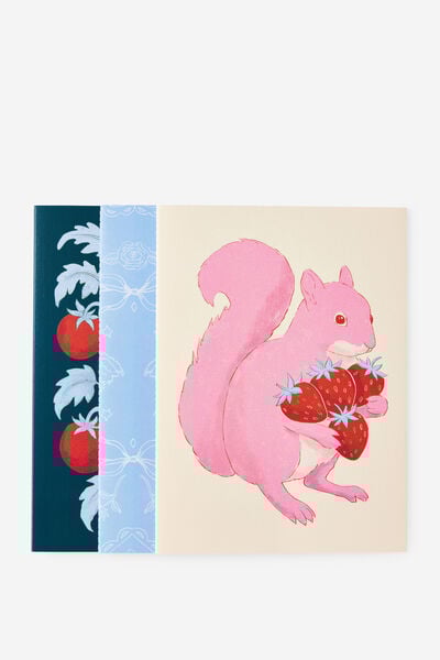 A4 3 Pack Lined Notebooks, RABBIT SQUIRREL BLUE