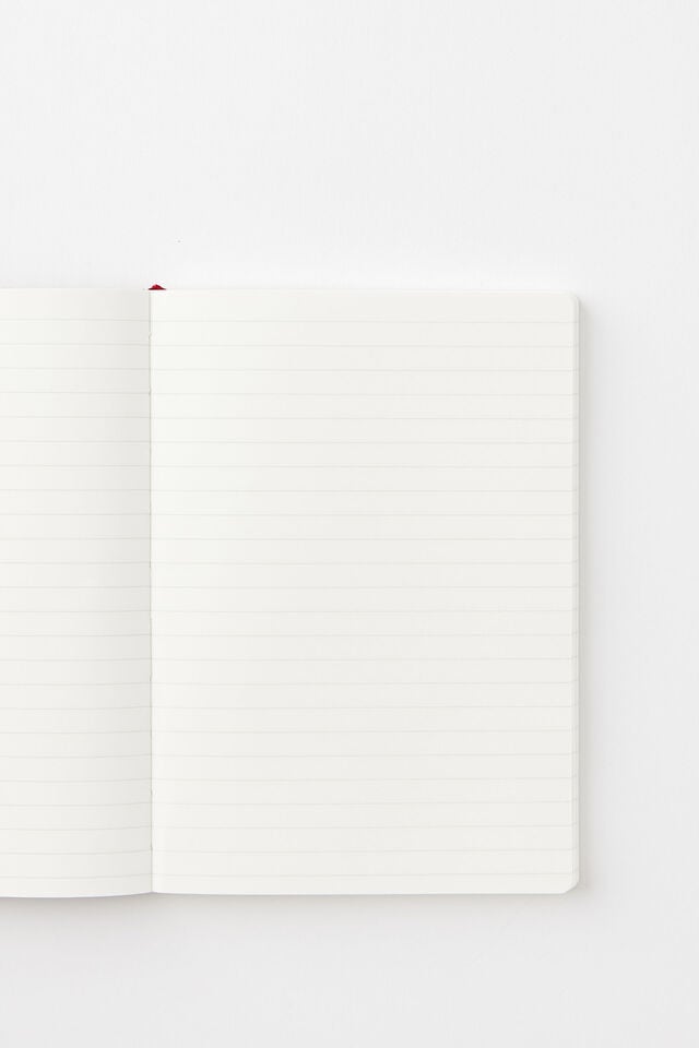 B6 Soft Cover Lined Notebook, CABERNET