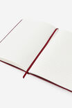 Personalised A5 Hard Lined Notetaker Notebook, CABERNET - example image 3