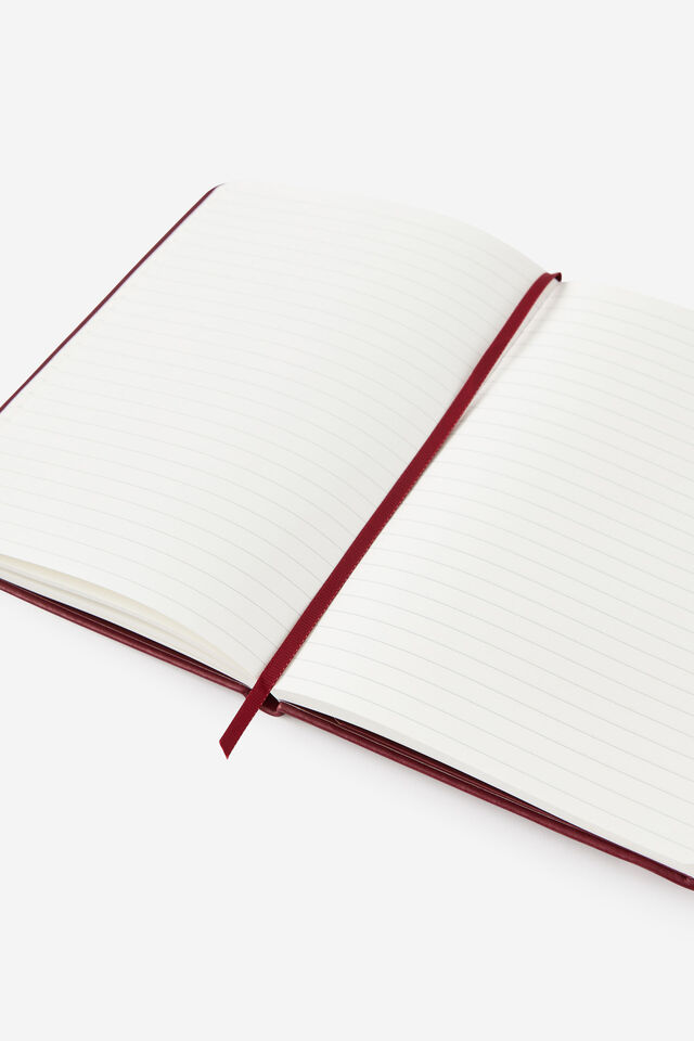Personalised A5 Hard Lined Notetaker Notebook, CABERNET