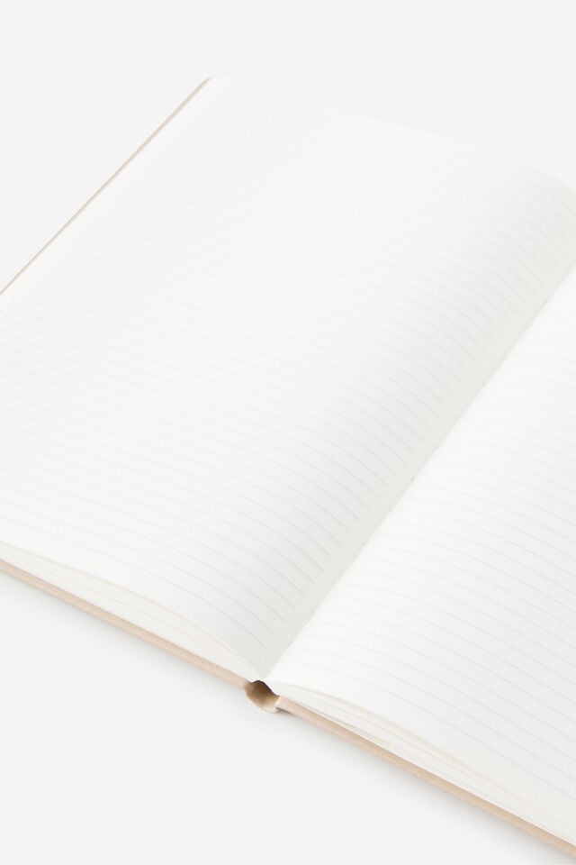 Personalised Metro B5 Hard Lined Notebook, Chai