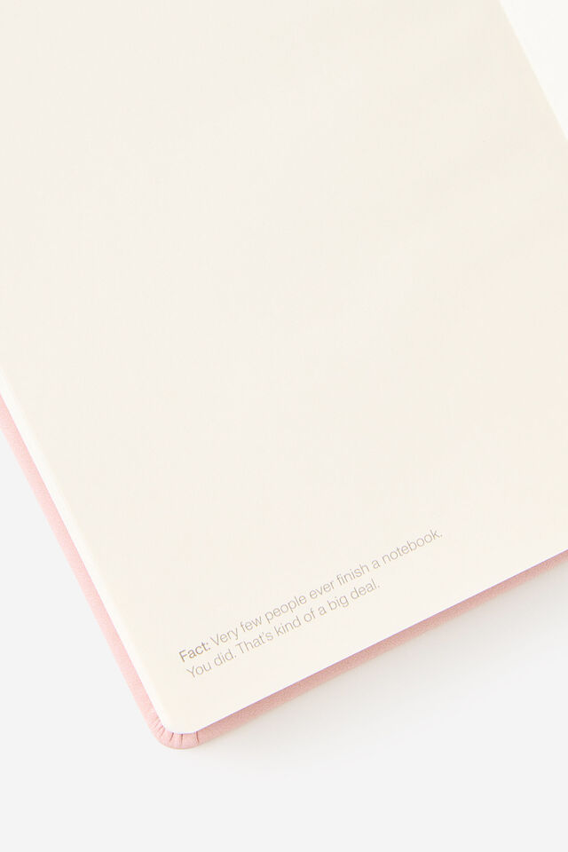 Metro B6 Hard Dot Notebook, Ditsy Pansy Pink Clay