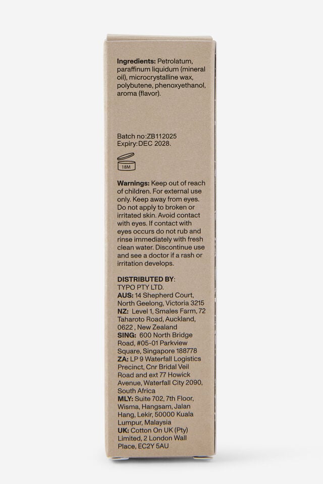 Lip Balm Keyring, CARAMEL SWIRL