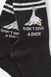 Mid Crew Socks, DON&rsquo;T GIVE A DUCK - example image 3