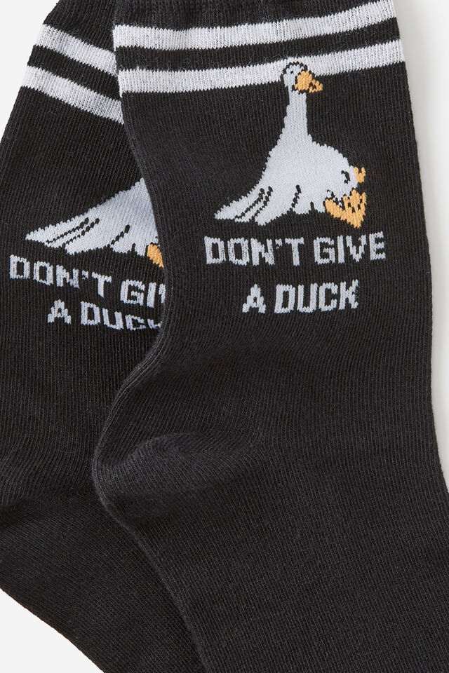 Mid Crew Socks, DON&rsquo;T GIVE A DUCK