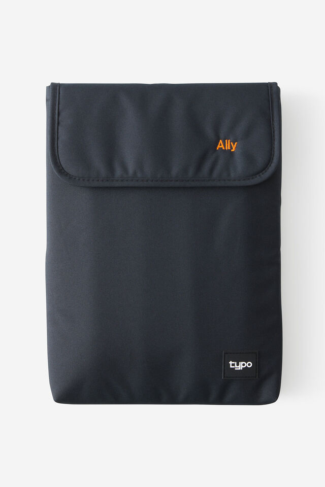 Personalised Mode 14 Inch Laptop Sleeve, BLACK
