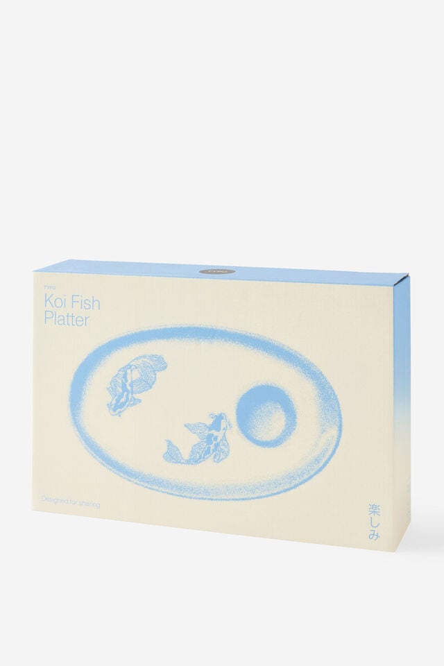 Novelty Shaped Platter, KOI FISH