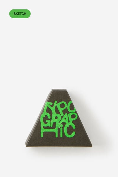 E-Keshi Eraser, TYPOGRAPHIC BLACK