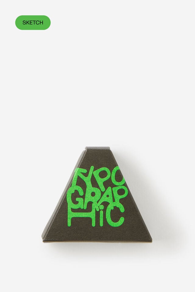 E-Keshi Eraser, TYPOGRAPHIC BLACK