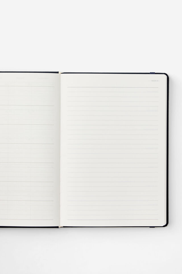 2026 A5 Weekly Hard Metro Diary, Midnight Ink