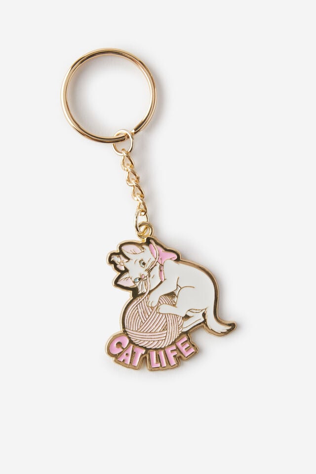 Collab Enamel Keyring, LCN DIS ARISTOCATS
