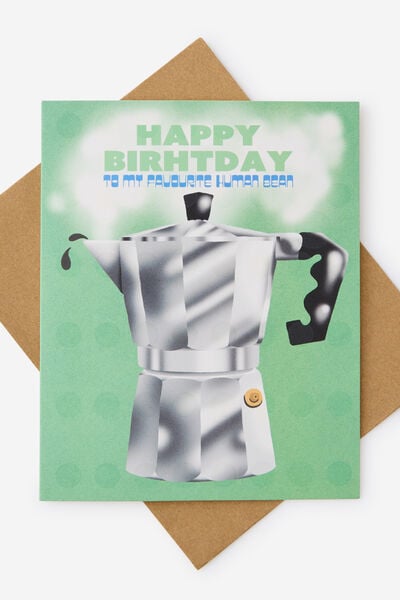 Premium Nice Birthday Card 2.0, SCENTED COFFEE