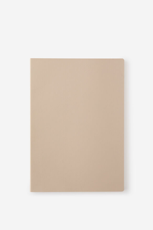 Metro B5 Soft Plain Notebook, Chai