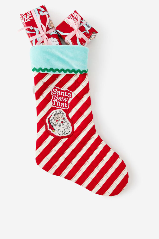 Christmas Stocking, SANTA SAW THAT