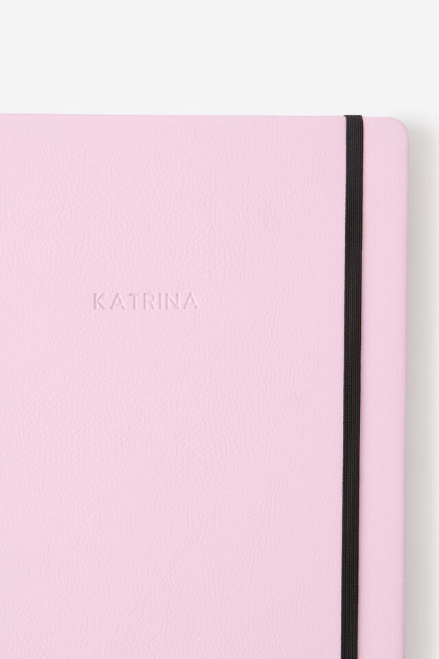 A4 Personalised Buffalo Journal, BLOSSOM PINK
