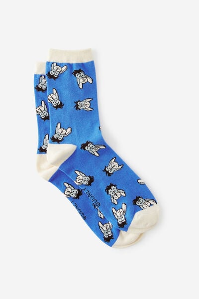 Mid Crew Socks, LCN DIS WINNIE THE POOH EEYORE