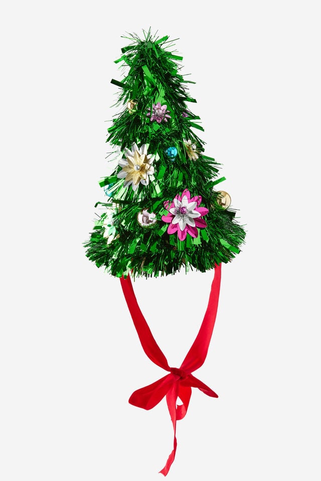 Christmas Novelty Head Piece, REFLECTIVE FLOWERS