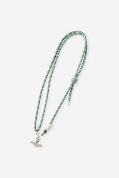 Lanyard Crossbody Strap, TYPO GREEN/RIVER GUM