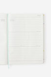 2027 A4 Weekly On Schedule Diary, ECRU DITSY CELESTIAL - example image 2