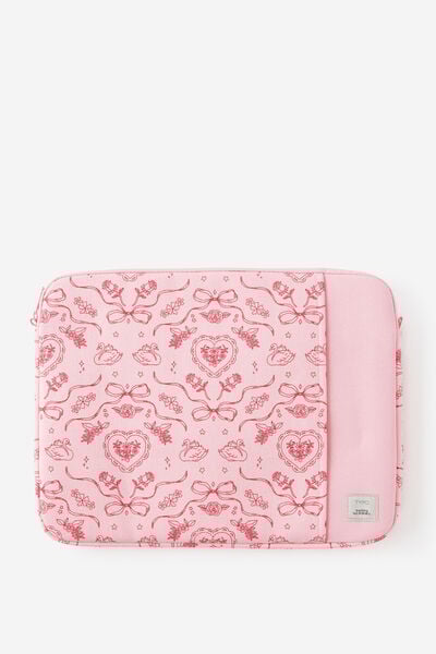 Campus 16 Inch Laptop Case, VINTAGE LACE / STRAWBERRY MILK