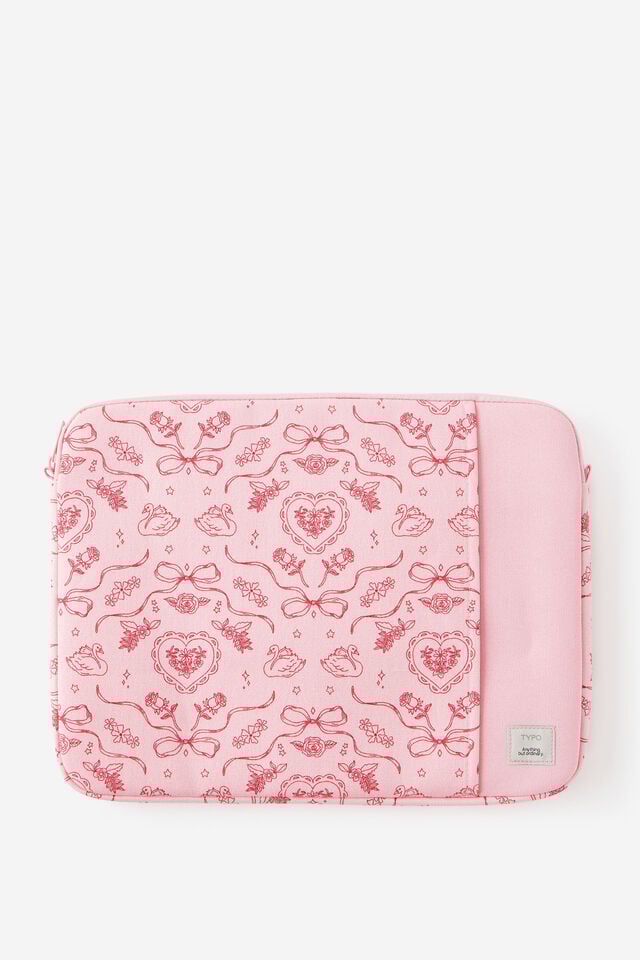 Campus 16 Inch Laptop Case, VINTAGE LACE / STRAWBERRY MILK