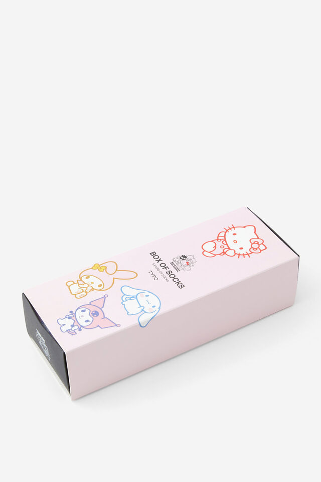 Box Of Socks, LCN SAN HELLO KITTY CHARACTERS (S/M)