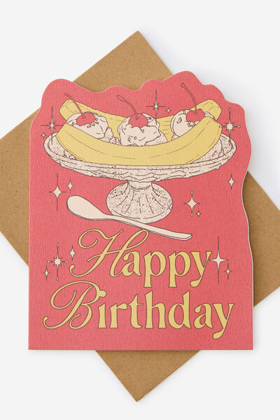 Premium Nice Card 2.0, SHAPED BANANA BLISS