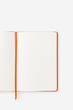 Personalised A5 Hard Lined Notetaker Notebook, LAVA RED - example image 2