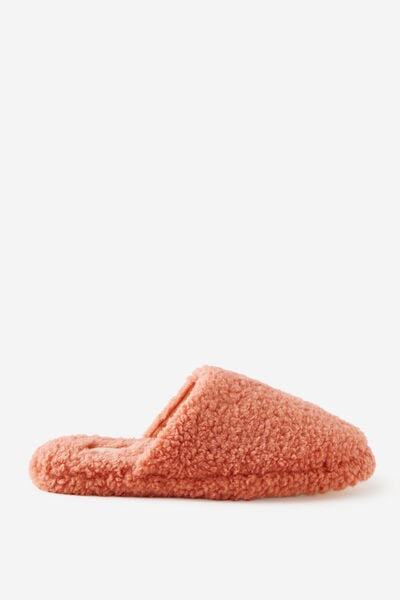 House Slides, DUSTY ORANGE SHERPA
