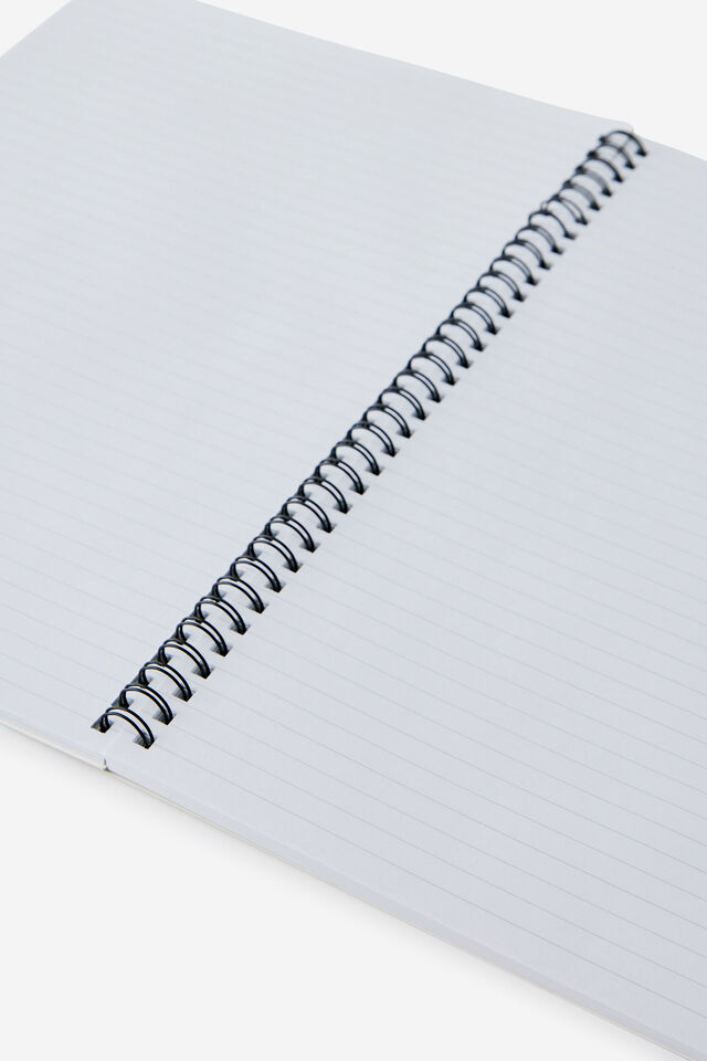 A4 Spiral Notebook, TYPO GREEN