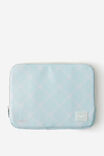 Personalised Mode 11 Inch Tablet Case, MINTY GRID - example image 1