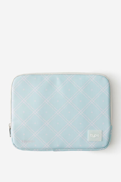 Personalised Mode 11 Inch Tablet Case, MINTY GRID